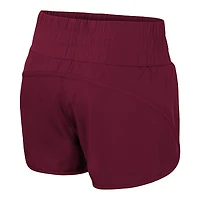 Short taille haute à smocks Stop By Colosseum Garnet pour femme des Florida State Seminoles