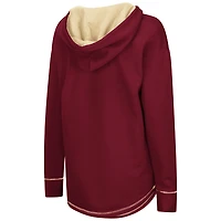 Sweat à capuche tunique Colosseum Garnet Florida State Seminoles pour femme