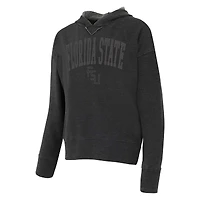 Women's Concepts Sport Charcoal Florida State Seminoles Volley Long Sleeve Hoodie Top