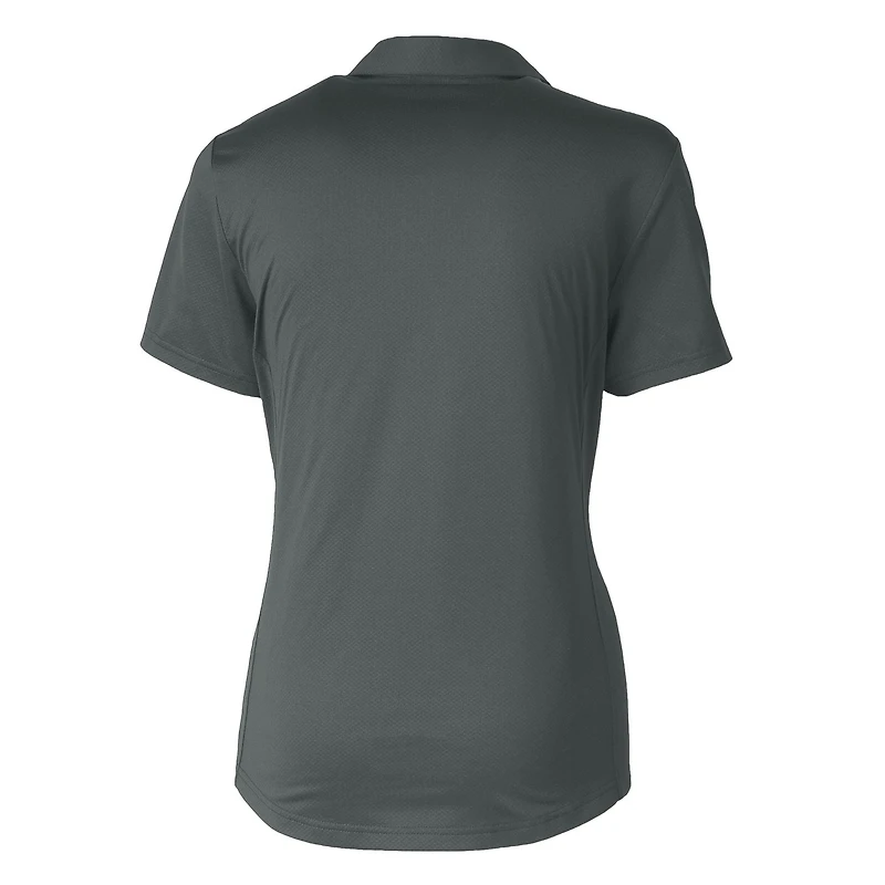 Women's Cutter & Buck Gray Florida State Seminoles Prospect Textured Stretch Polo