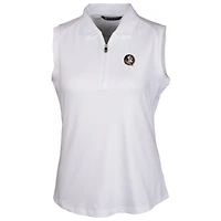 Polo sans manches Cutter & Buck blanc Florida State Seminoles Forge pour femme