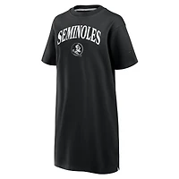 Robe t-shirt noire à trois mélanges pour femmes Florida State Seminoles Elements Go Fanatics