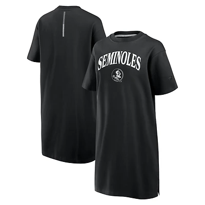 Women's Fanatics Black Florida State Seminoles Elements Go Tri-Blend T-Shirt Dress