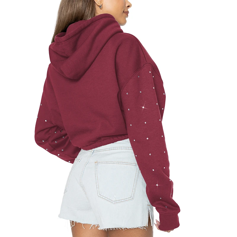 V105234 Nol Femmes Gdr Ne peut pas perdre la capuche à manches en strass SWTLADHOD T443-FSU966 #3