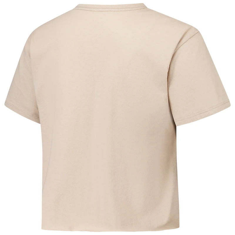 Women's League Collegiate Wear Tan Florida State Seminoles Clothesline Cotton Midi T-Shirt