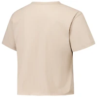 Women's League Collegiate Wear Tan Florida State Seminoles Clothesline Cotton Midi T-Shirt