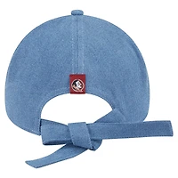 Women's New Era Denim Florida State Seminoles A-Frame 9FORTY Adjustable Hat