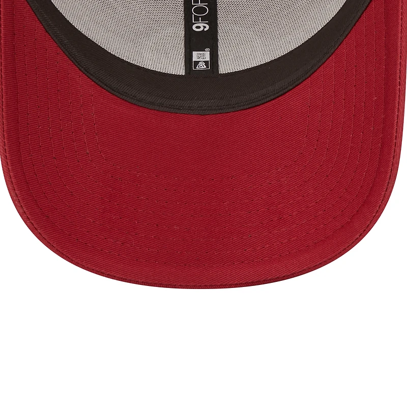 Casquette snapback 9FORTY Logo Spark Trucker Snapback pour femme Garnet Florida State Seminoles New Era