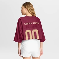 Maillot court Nike Garnet Florida State Seminoles en maille Dri-FIT pour femme