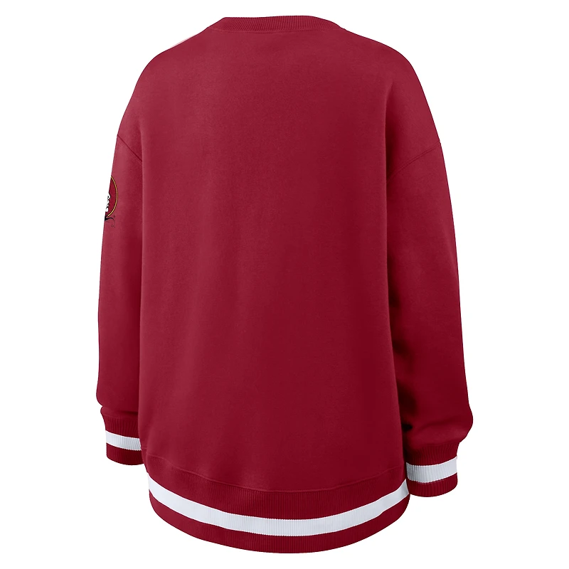 Women's Nike Garnet Florida State Seminoles Oversized Legacy Phoenix Sweatshirt