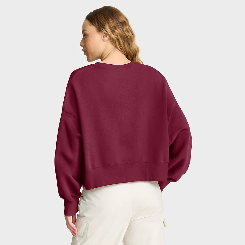 Women's Nike Garnet Florida State Seminoles Oversized Phoenix Arch Pullover Sweatshirt