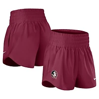 Short taille haute Nike Grenat Florida State Seminoles Performance One Dri-FIT pour femme