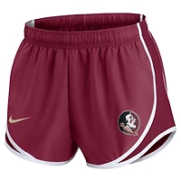Short Nike Garnet Florida State Seminoles Primetime Tempo Dri-FIT pour femme