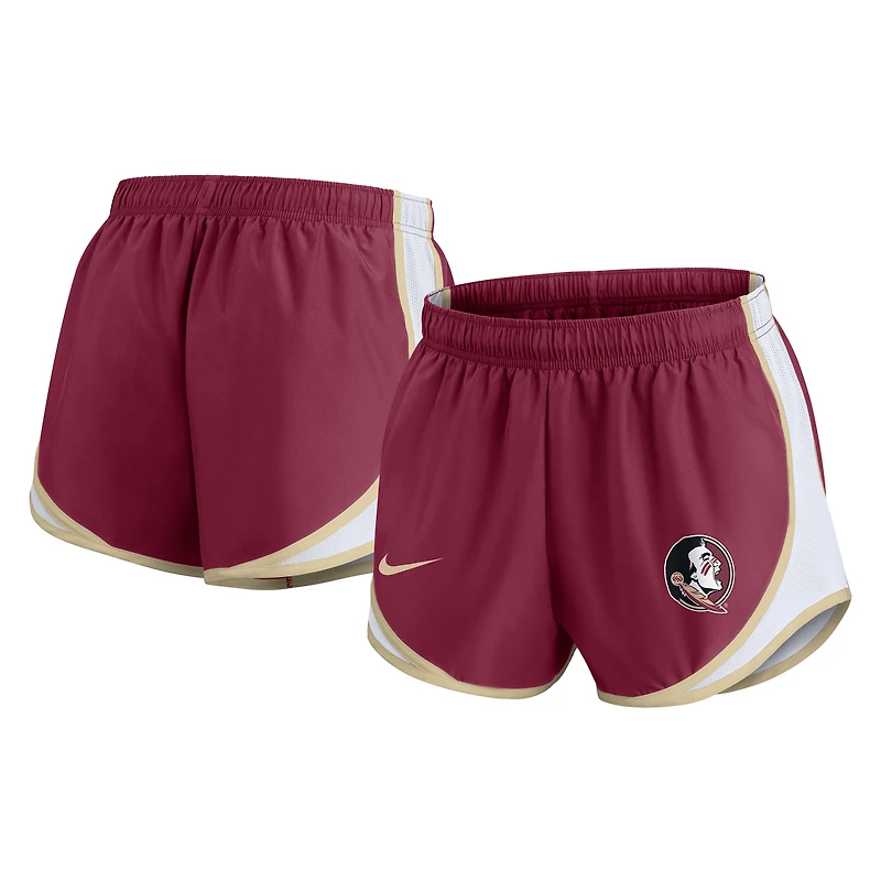 Women's Nike Garnet Florida State Seminoles Spring Break Tempo Dri-FIT Shorts