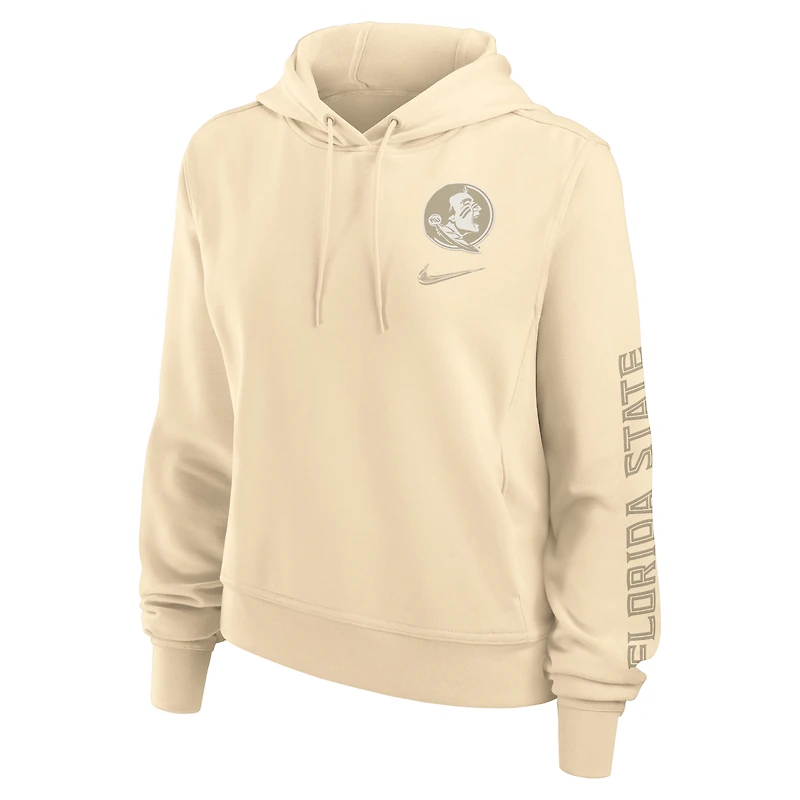 Sweat à capuche Nike Tan Florida State Seminoles One Performance pour femme