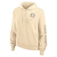 Sweat à capuche Nike Tan Florida State Seminoles One Performance pour femme