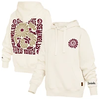 Women's Pressbox  Cream Florida State Seminoles Elena Janise Hoodie