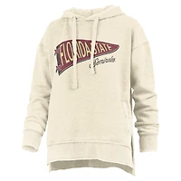 Women's Pressbox  Cream Florida State Seminoles Marni Pullover Hoodie