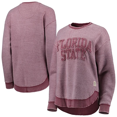 Sweat-shirt à enfiler ponchoville des Seminoles de l'État Floride, couleur grenat, Pressbox, pour femmes