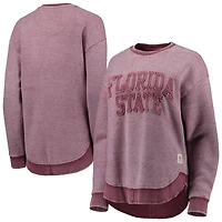 Sweat-shirt à enfiler ponchoville des Seminoles de l'État Floride, couleur grenat, Pressbox, pour femmes