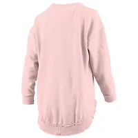 Women's Pressbox Tan Florida State Seminoles Poncho Fleece Pullover Sweatshirt