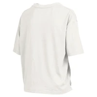 Women's Pressbox  White Florida State Seminoles Elena Oversized Slub T-Shirt