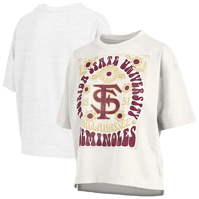 T-shirt surdimensionné Harmony pour femme Pressbox White Florida State Seminoles