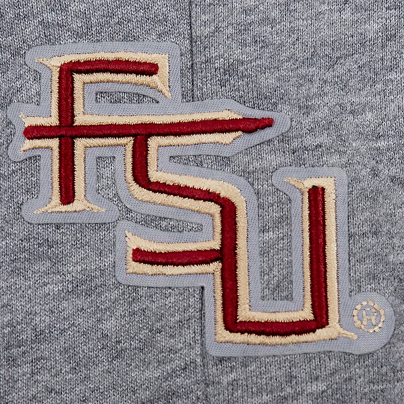 Women's Pro Standard Heather Charcoal Florida State Seminoles Tonal Neutral Relaxed Fit Fleece Sweatpants