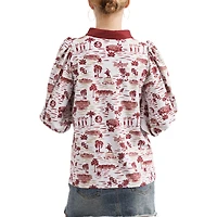 Women's Smith & Quinn Garnet/White Florida State Seminoles Tailgate Collection Eliza Top