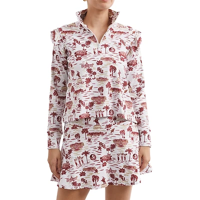 Women's Smith & Quinn White/Garnet Florida State Seminoles Tailgate Collection Grayson Top