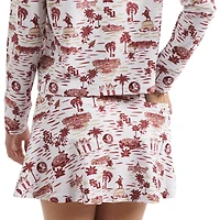 Jupe-short Molly Tailgate Collection pour femme Smith & Quinn blanc/grenat des Florida State Seminoles