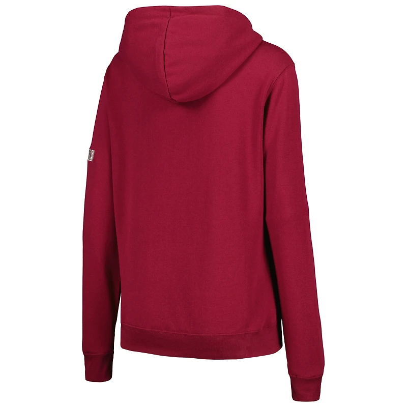 Sweat à capuche noir avec grand logo Colosseum pour femmes, Florida State Seminoles