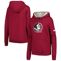 Sweat à capuche noir avec grand logo Colosseum pour femmes, Florida State Seminoles