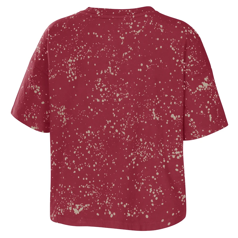 T-shirt à éclaboussures Florida State Seminoles pour femme WEAR by Erin Andrews Garnet