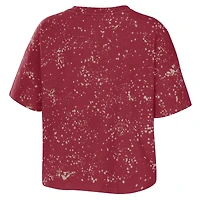 T-shirt à éclaboussures Florida State Seminoles pour femme WEAR by Erin Andrews Garnet