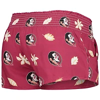 Short de plage Wes & Willy Garnet Florida State Seminoles pour femmes