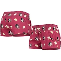Short de plage Wes & Willy Garnet Florida State Seminoles pour femmes