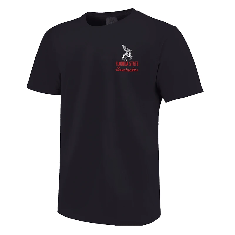 T-shirt noir à superposition de mascotte des Seminoles l'État Floride pour jeunes