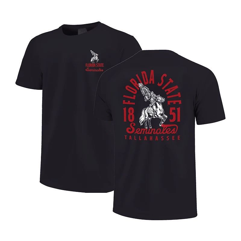 T-shirt noir à superposition de mascotte des Seminoles l'État Floride pour jeunes