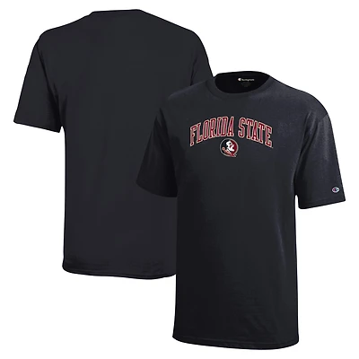 Youth Champion Black Florida State Seminoles Arch Over Logo T-Shirt