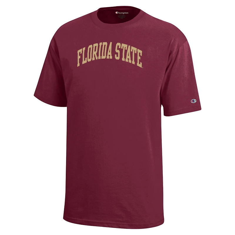 Champion de la jeunesse Garnet Florida State Seminoles Team Arch T-Shirt