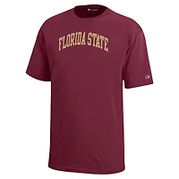 Champion de la jeunesse Garnet Florida State Seminoles Team Arch T-Shirt