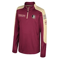 Coupe-vent zippé Cyclone OHT Military Appreciation des Seminoles de l'État Floride du Colisée Jeunes Garnet