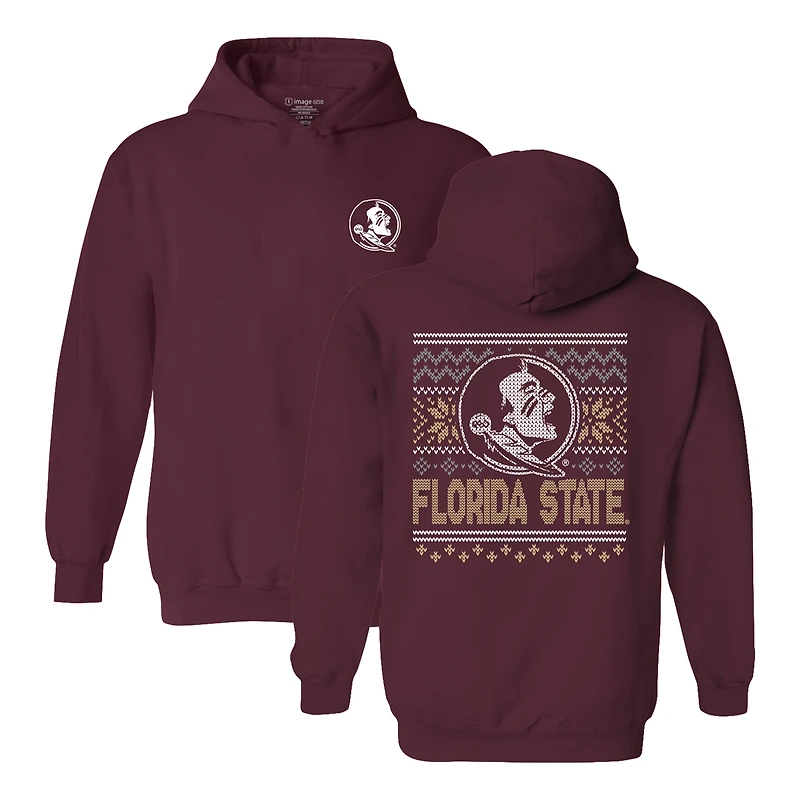 Youth Garnet Florida State Seminoles Classic Holiday Sweater Hoodie