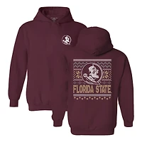 Youth  Garnet Florida State Seminoles Classic Holiday Sweater Hoodie
