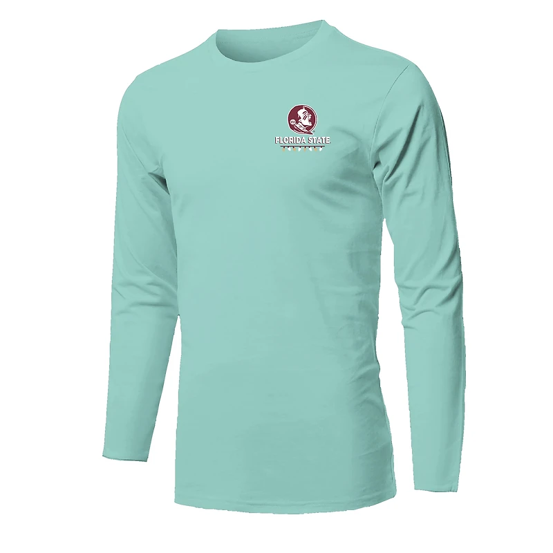 Youth  Light Green Florida State Seminoles Merry Christmas Tree Long Sleeve T-Shirt