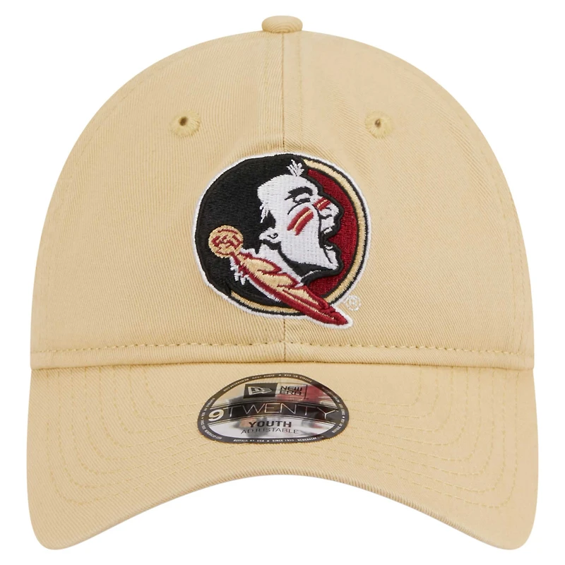 Casquette ajustable 9TWENTY avec logo Florida State Seminoles de New Era Stone pour jeunes