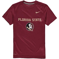 T-shirt Nike Florida State Seminoles Garnet Logo Legend Performance pour jeune