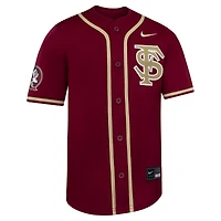 Maillot de baseball Nike pour jeunes, couleur grenat, édition limitée des Seminoles l'État Floride