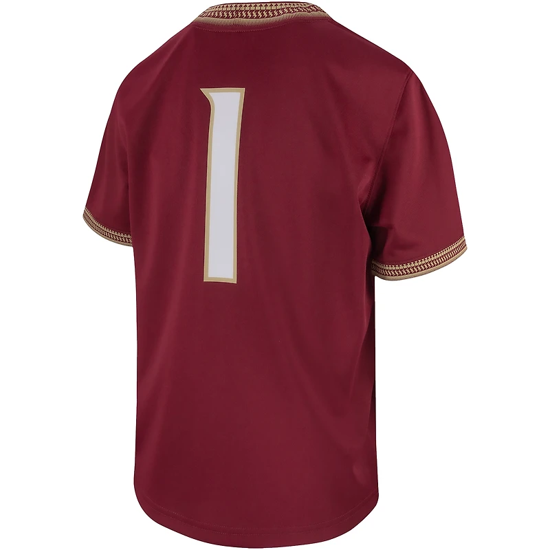 Maillot de jeu réplique intouchable Nike #1 Garnet Florida State Seminoles pour jeunes
